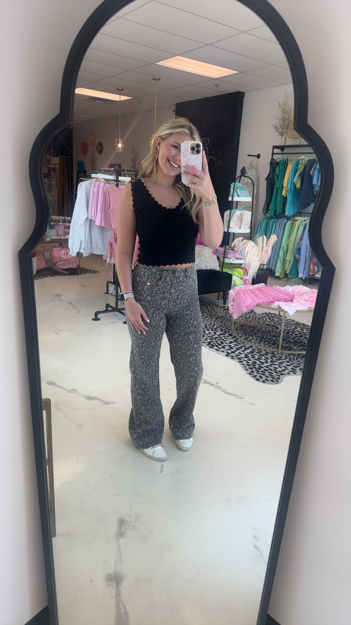 Cheetah Comfort Flare Denim