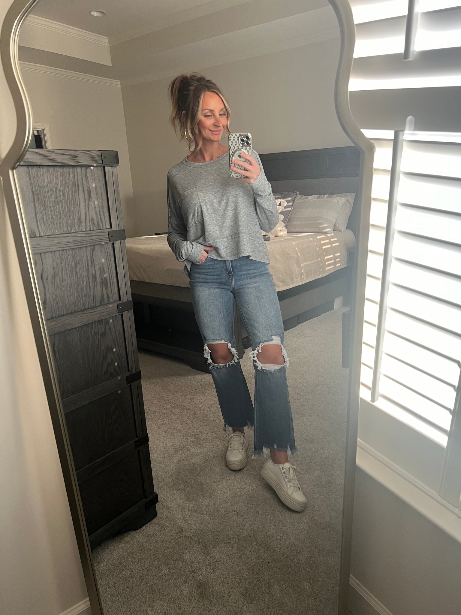 Heather Gray Top