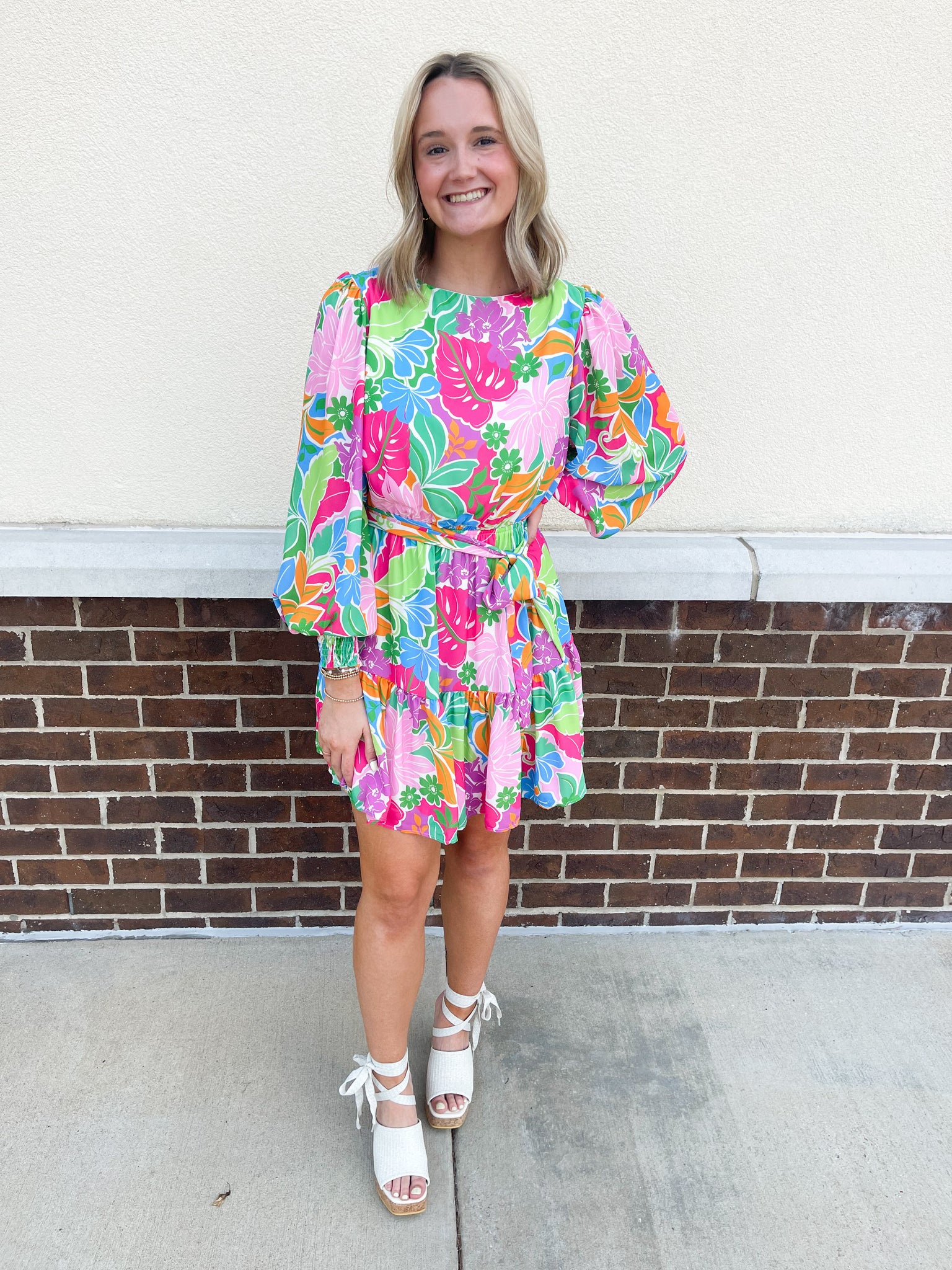 Color Wild Floral Dress