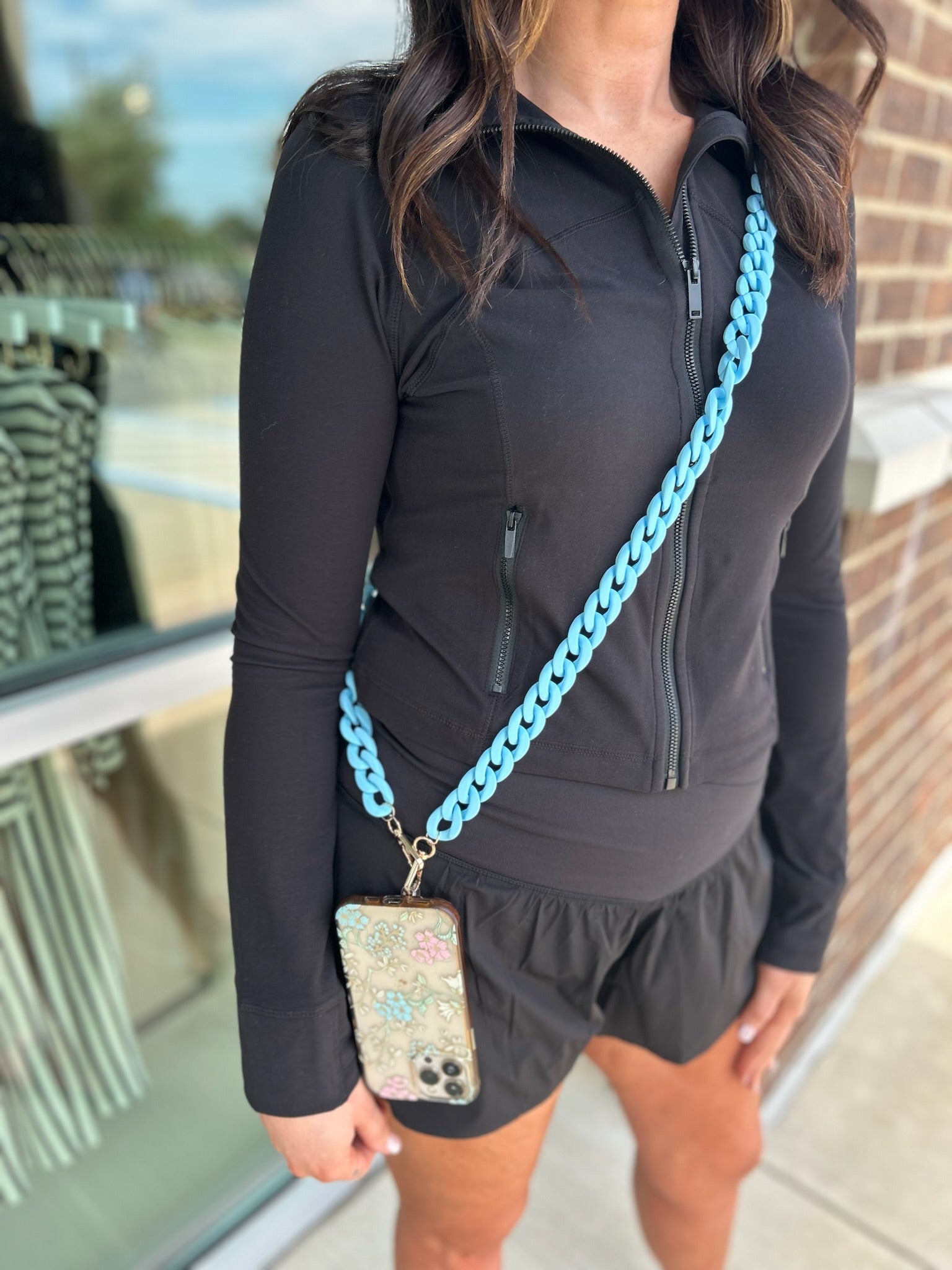 Crossbody Chain Phone Holder// 4 Colors