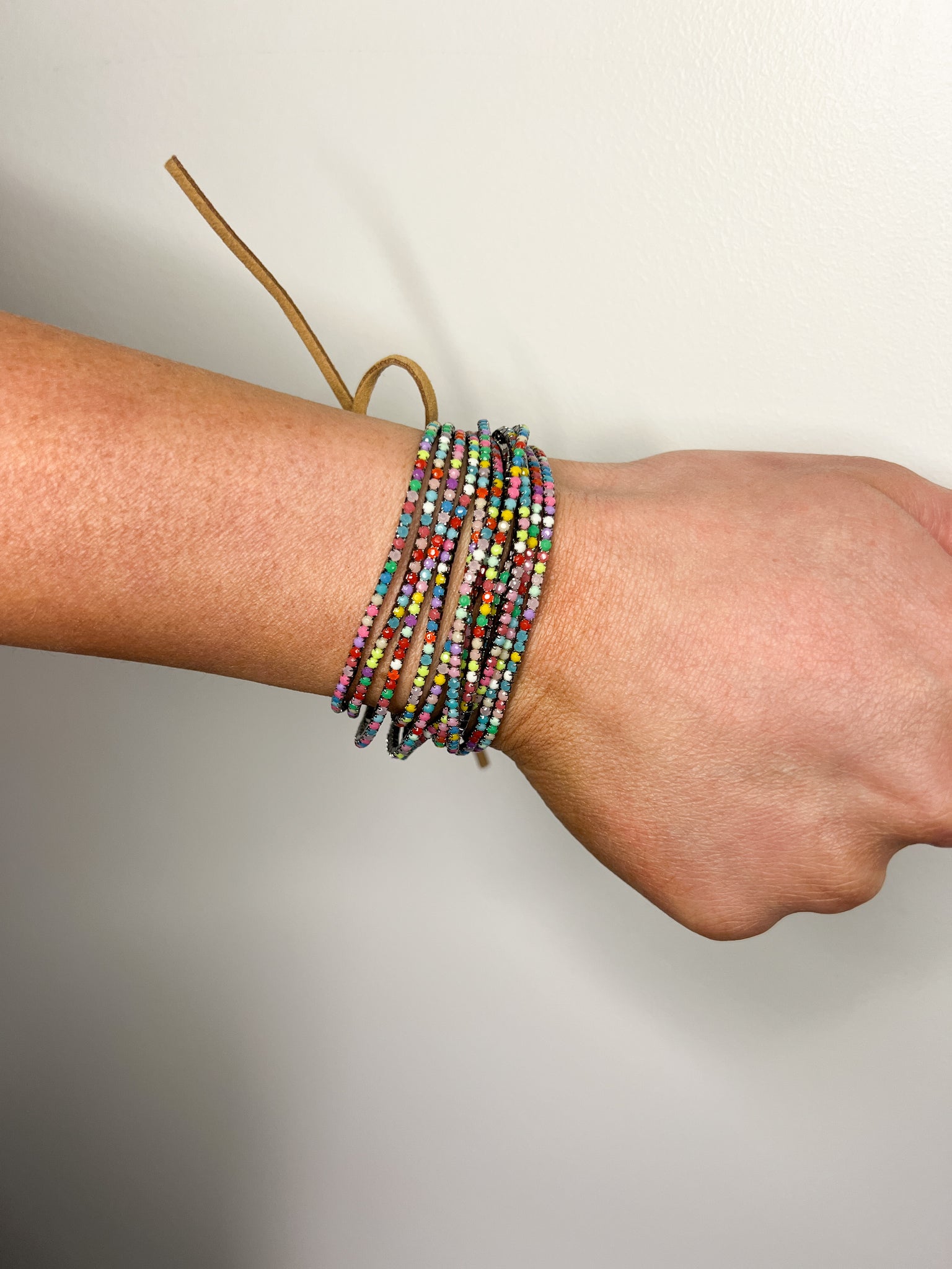 Crystal Stak Bracelet// Bright Colors