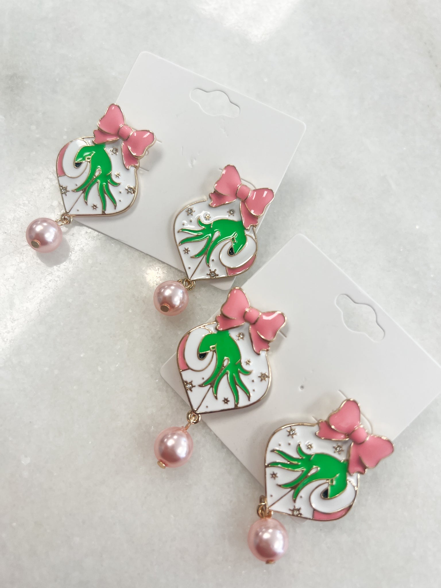 Grinch Hand Earring