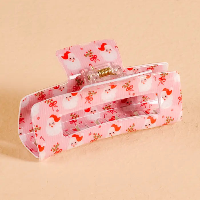 Holly Jolly Santa Claw Clip