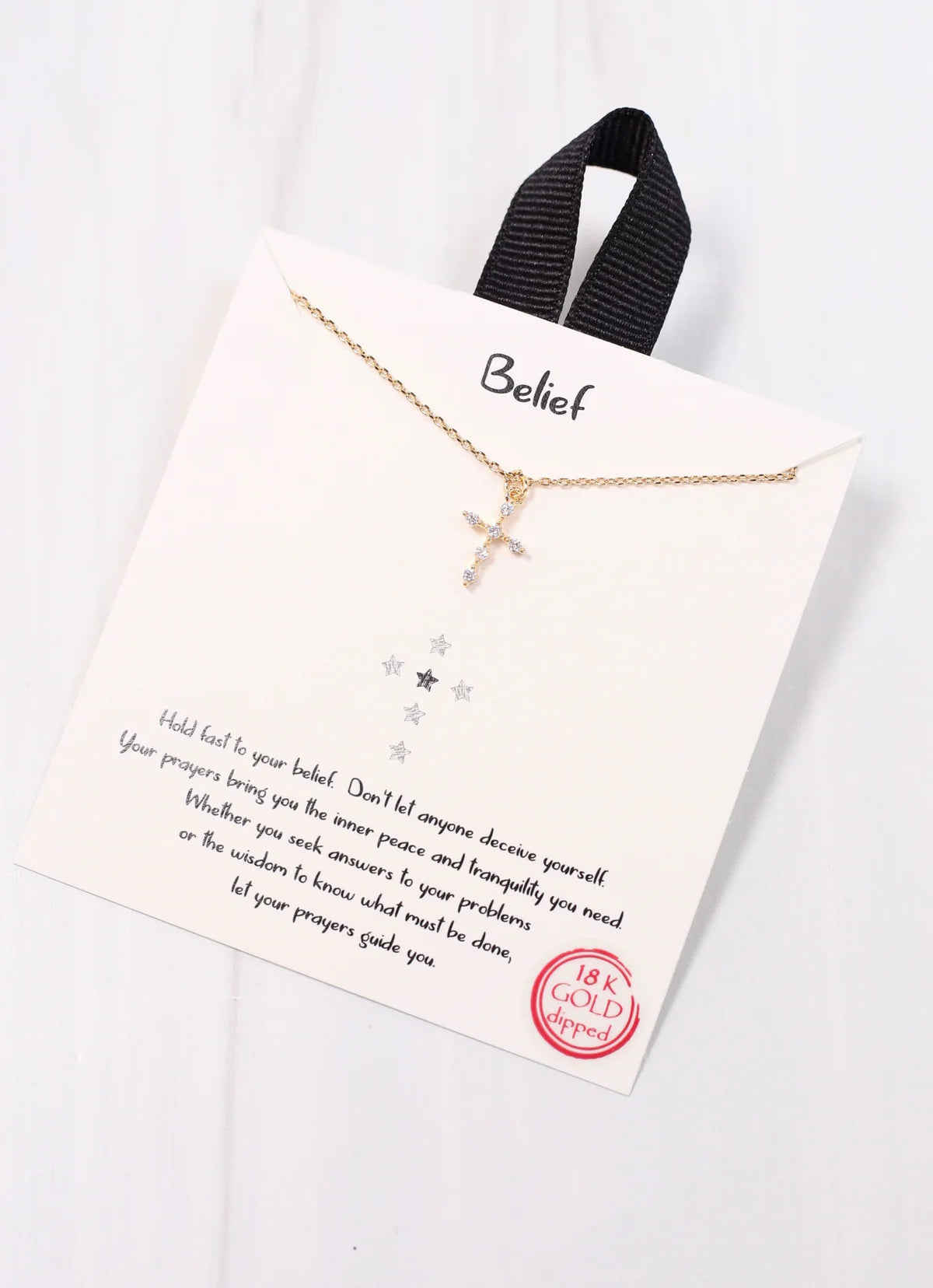 Belief Cross Necklace