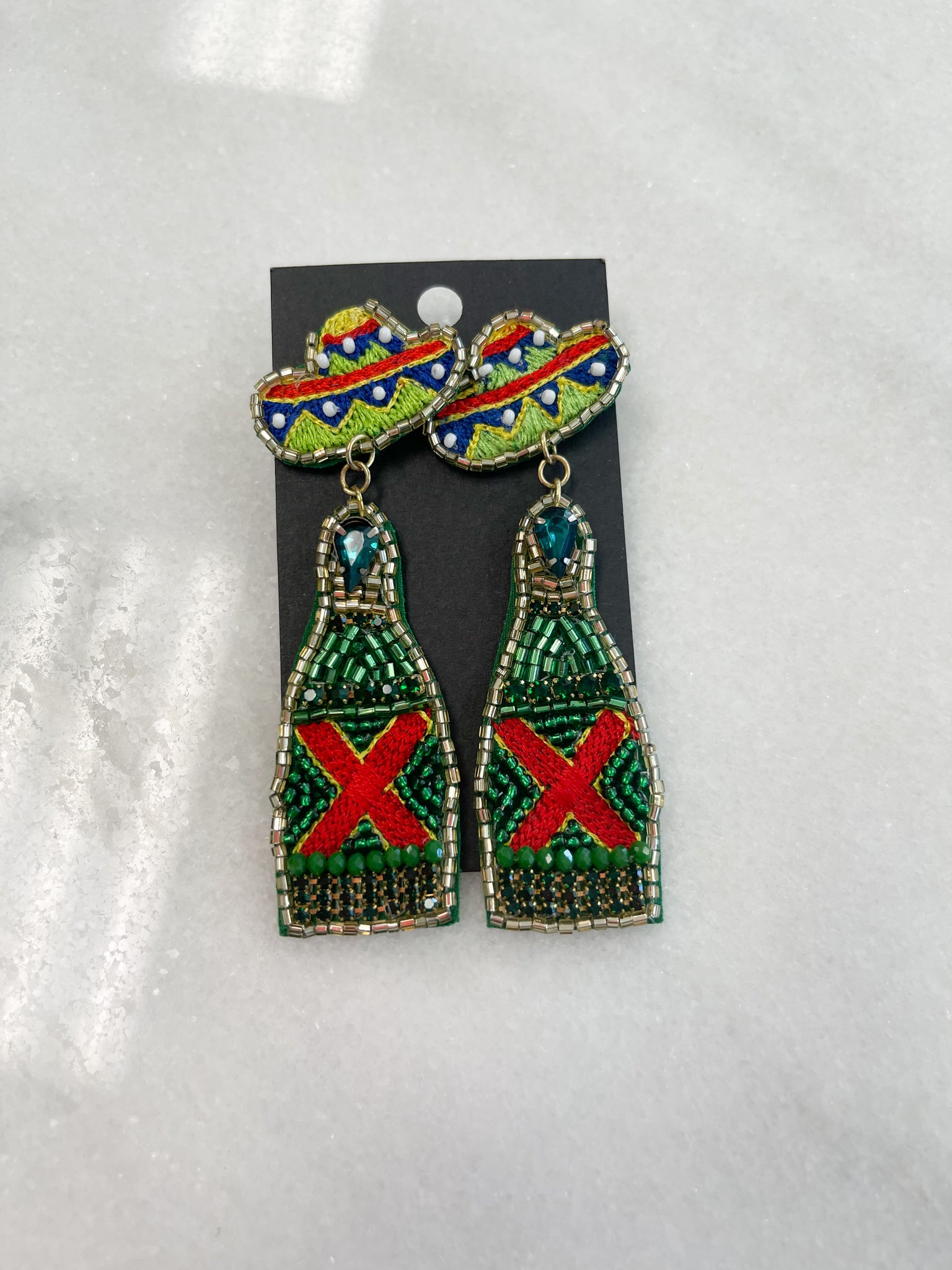 Bottle Sombrero Earring