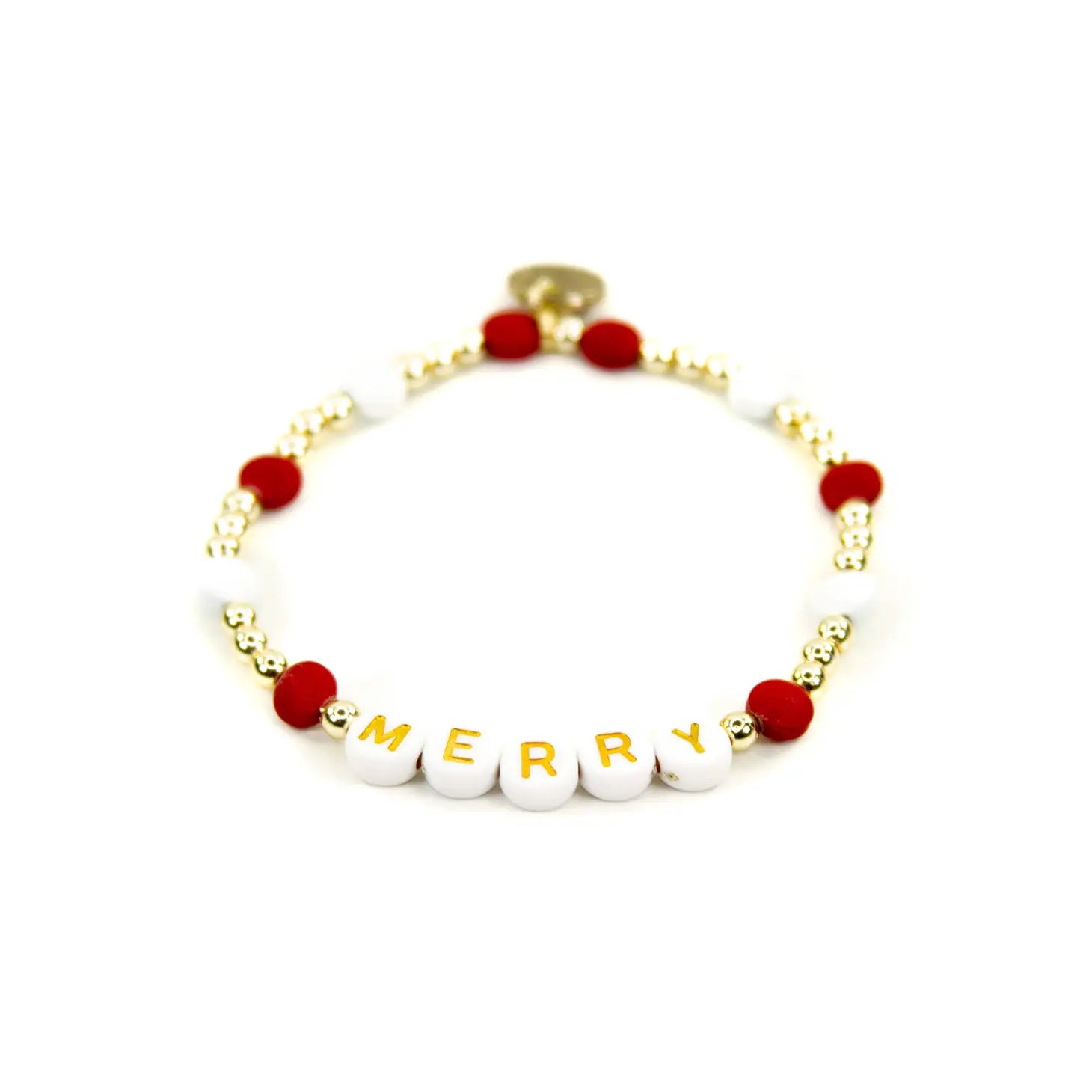 Merry 18K Gold & Enamel Christmas Bracelet // Merry