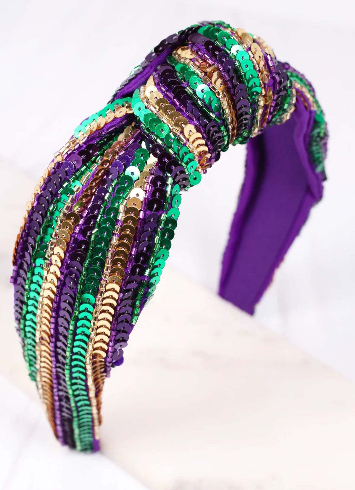 Natasha Sequin Stripe Headband