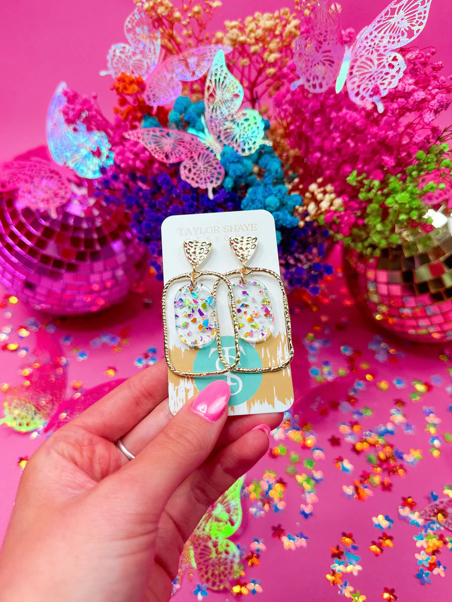 Rainbow Flake Hoop