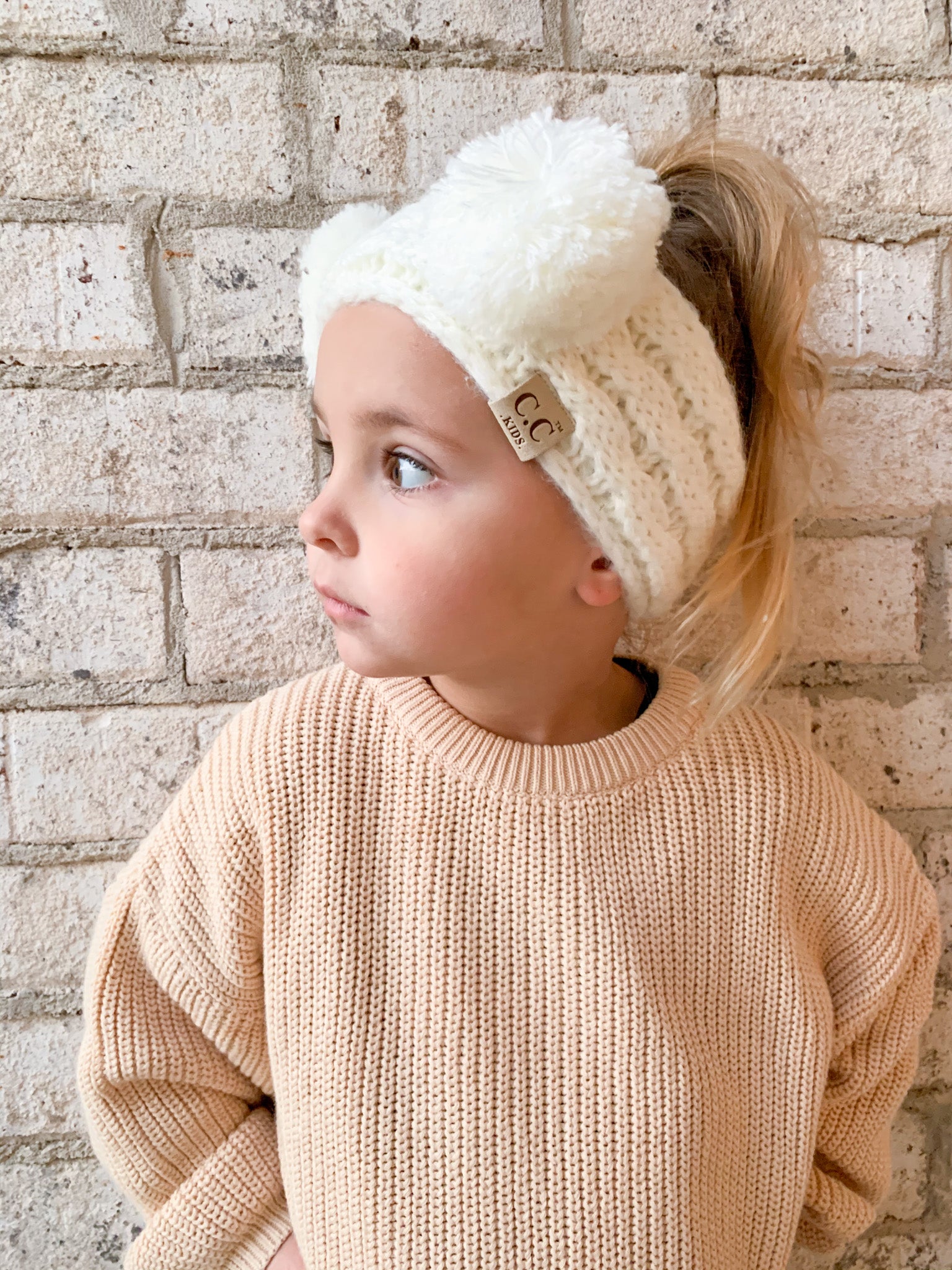 Kids CC PomPom Headwrap