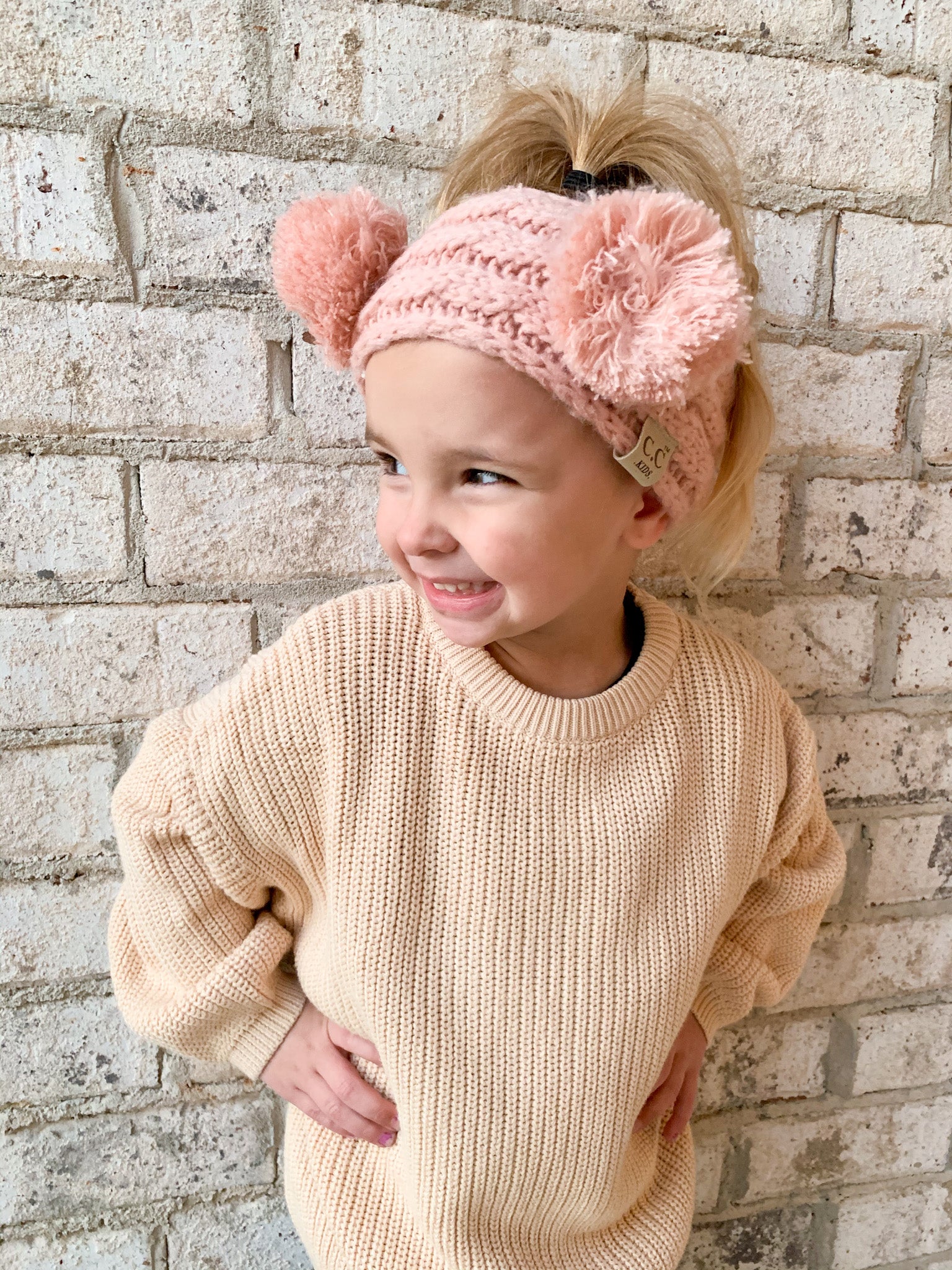 Kids CC PomPom Headwrap