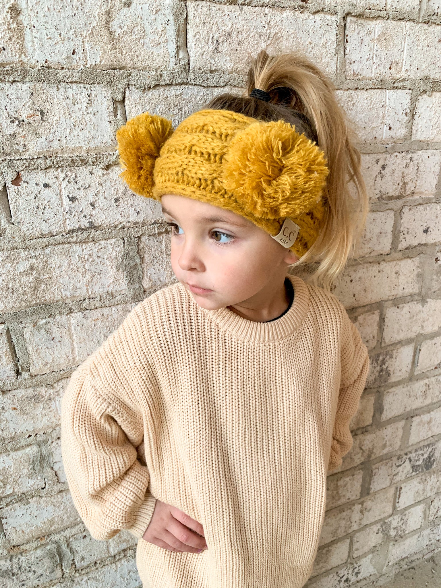 Kids CC PomPom Headwrap