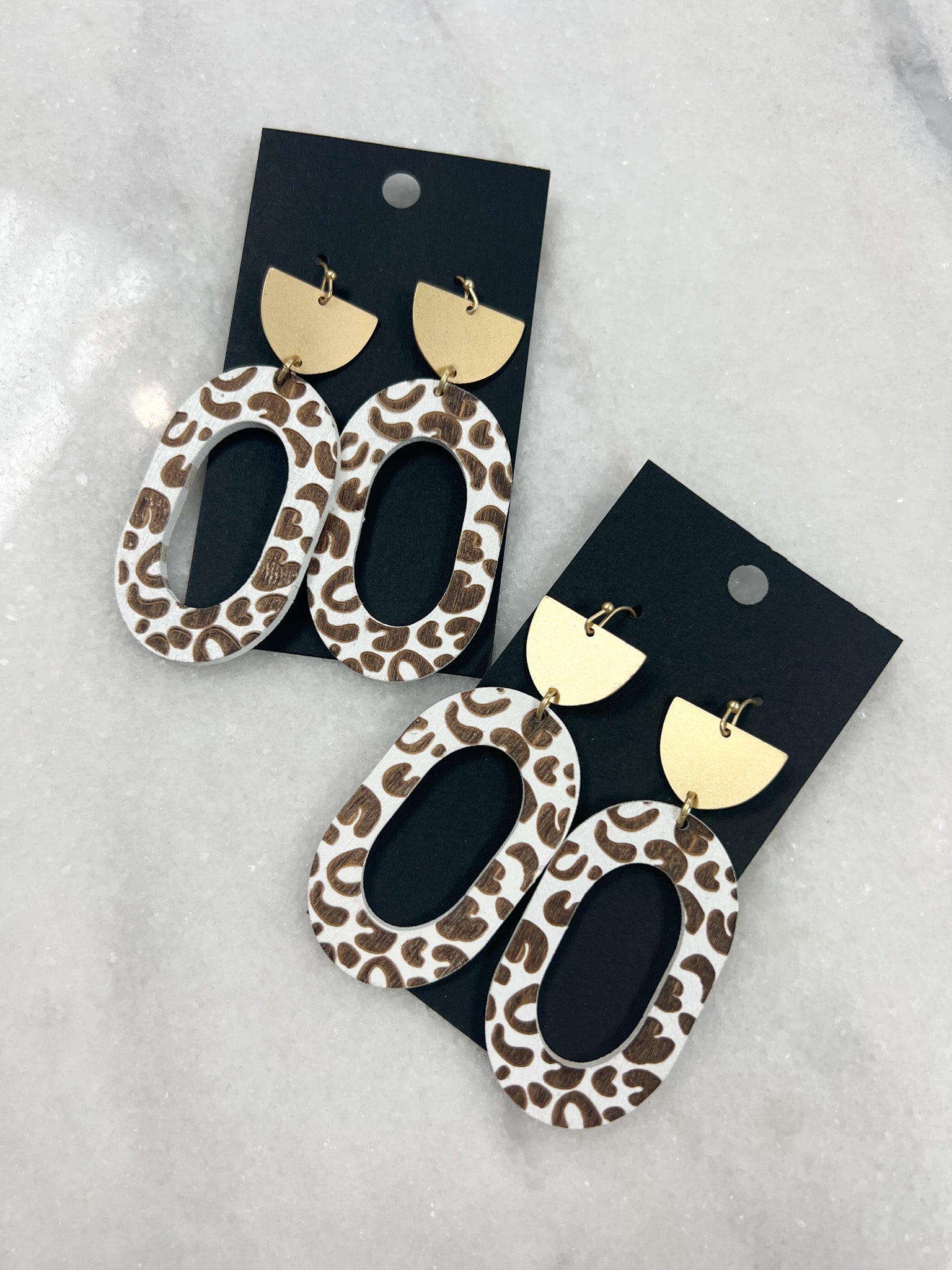 Leopard Wooden Hoops