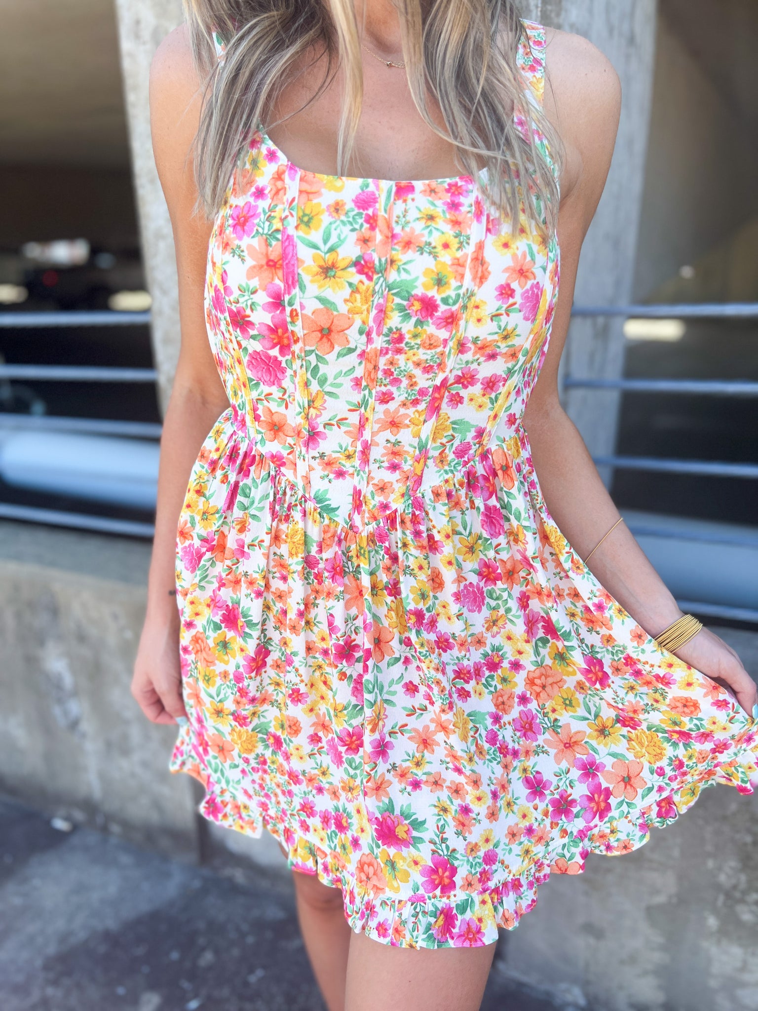 Rena Floral Dress // PETITE