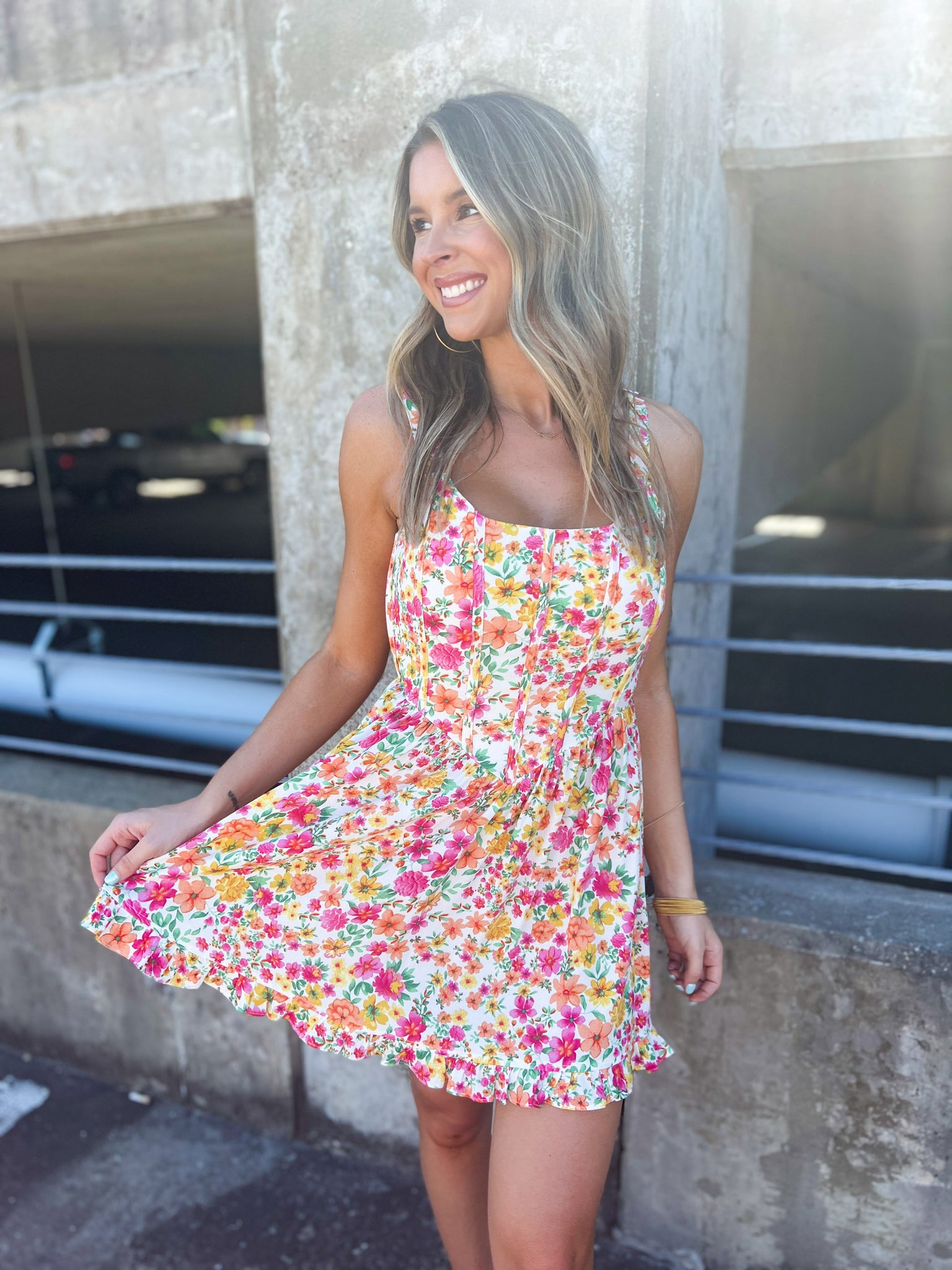 Rena Floral Dress // PETITE