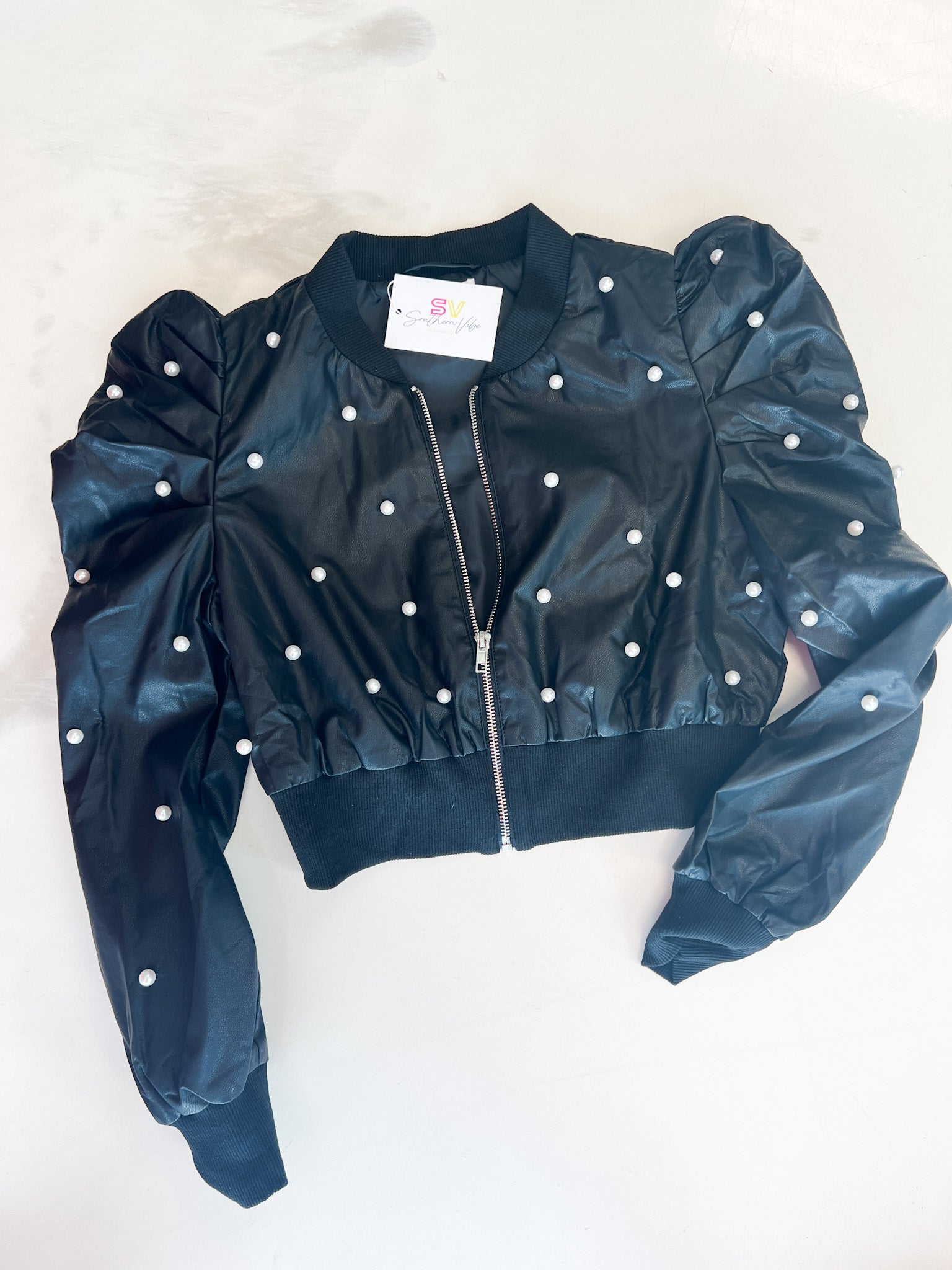 Pearl Leather Jacket