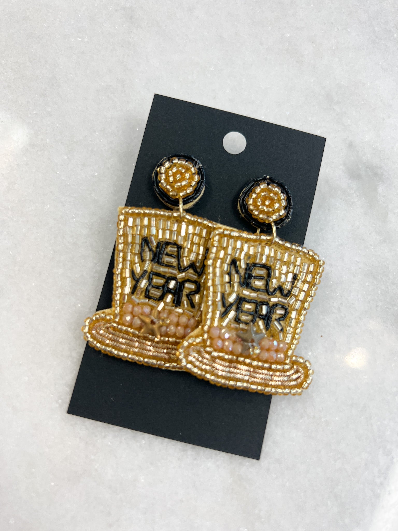 NEW YEAR Hat Earrings