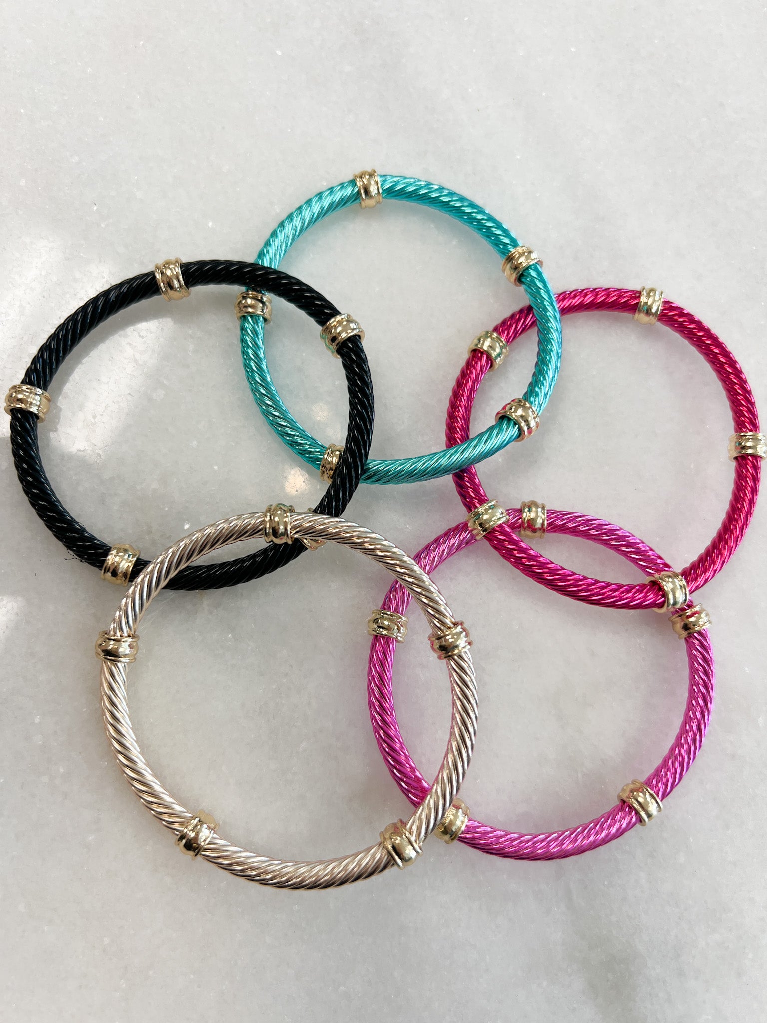 Metal Roped Bracelets