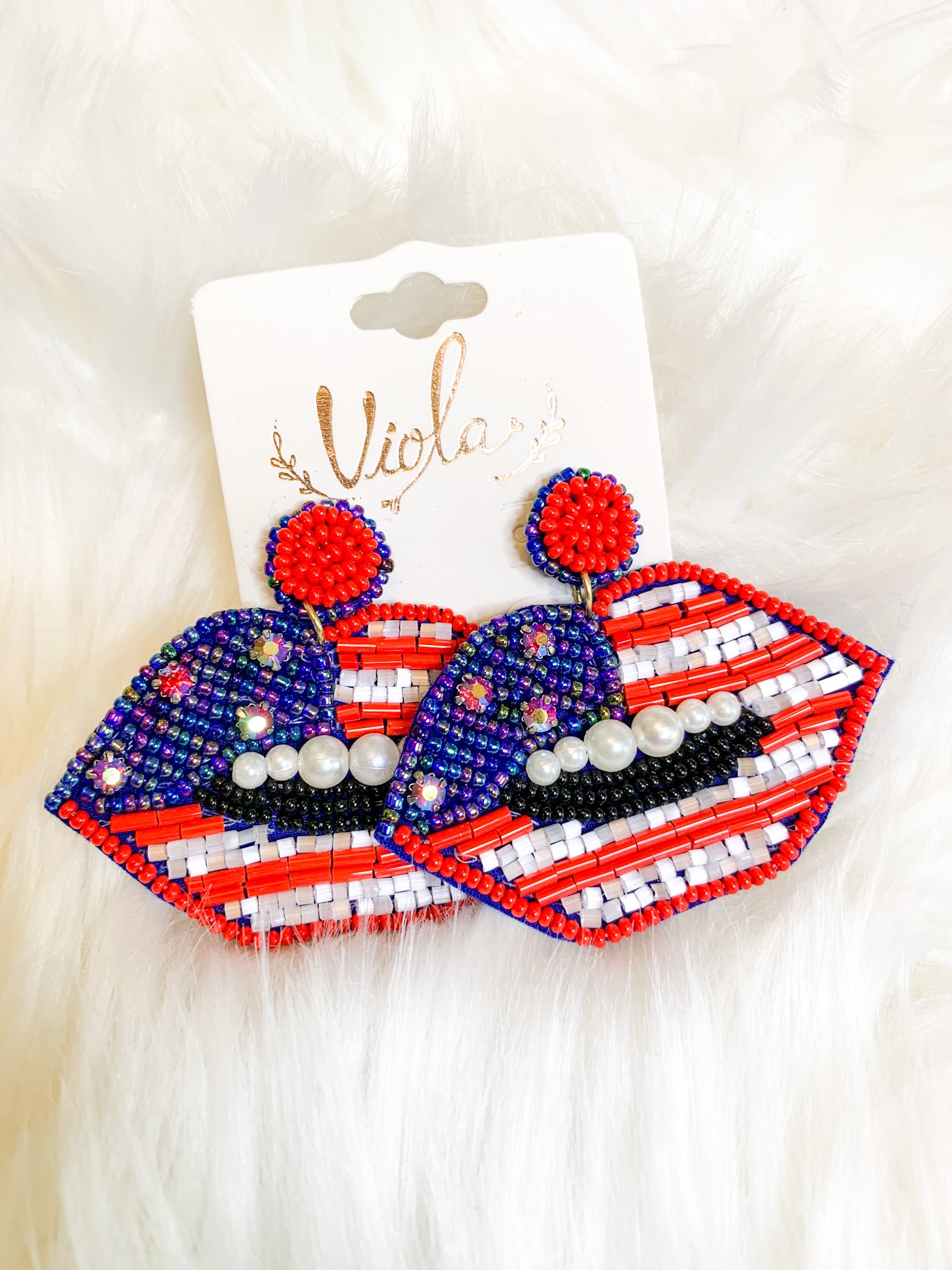 USA Lip Earrings