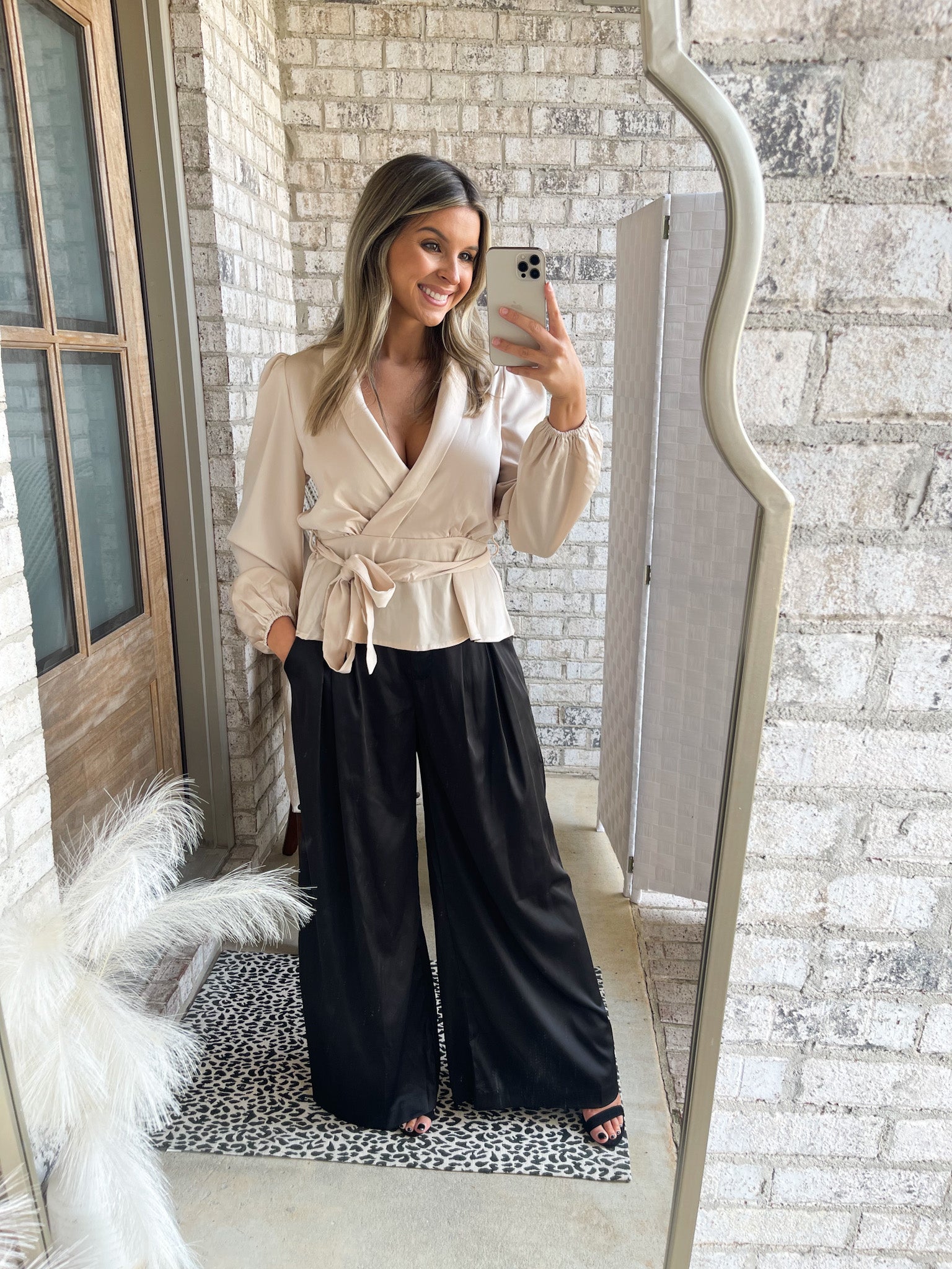 Satin Wide Leg Pant